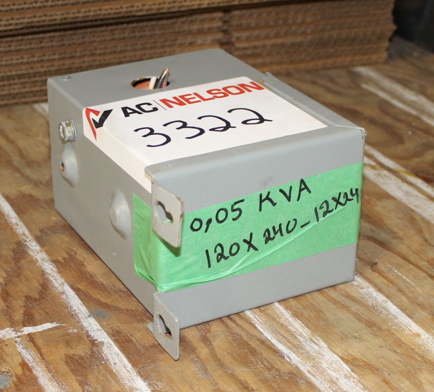 0.05 kVA HPS Reconditioned Transformer 120/240-12/24V Cat No QC05ERCB SKU 3322