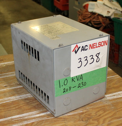 1 kVA REX Reconditioned Transformer 208-230V Cat No RC1BC1 SKU 3338