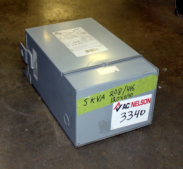 5 kVA HPS Reconditioned Transformer 208x416-120/240V Cat No C1F005GES SKU 3340