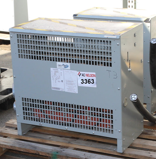 225 kVA Delta Reconditioned Transformer 600/346-480/277V Cat No CAT0225VRA6XXCA SKU 3363