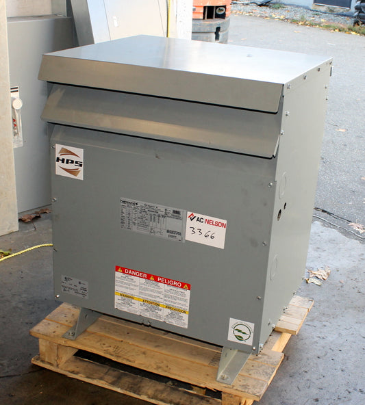 75 kVA HPS Reconditioned Transformer 480-208/120V Cat No SG3A0075KB SKU 3366