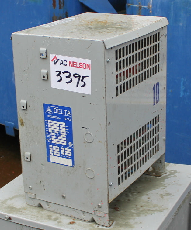 10 kVA Delta Reconditioned Transformer 600-120/240V Cat No DS0010 SKU 3395