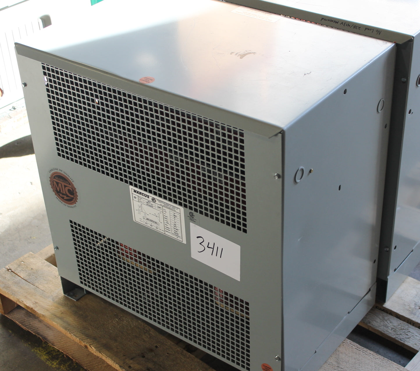 30 kVA Marcus Reconditioned Transformer 600-400/231V Cat No MTH30A20 SKU 3411