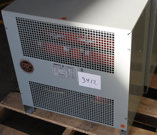 30 kVA Marcus Reconditioned Transformer 600-400/231V Cat No MTH30A20 SKU 3412