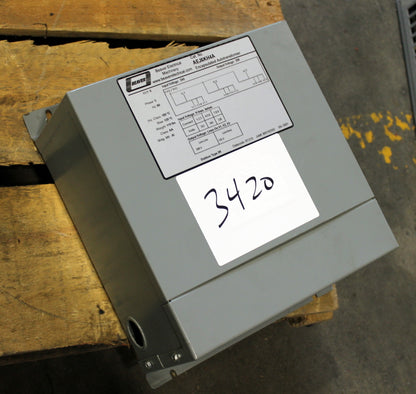 6 kVA Rex Reconditioned Transformer 240-208V Cat No AEJ6KH4A3 SKU 3420