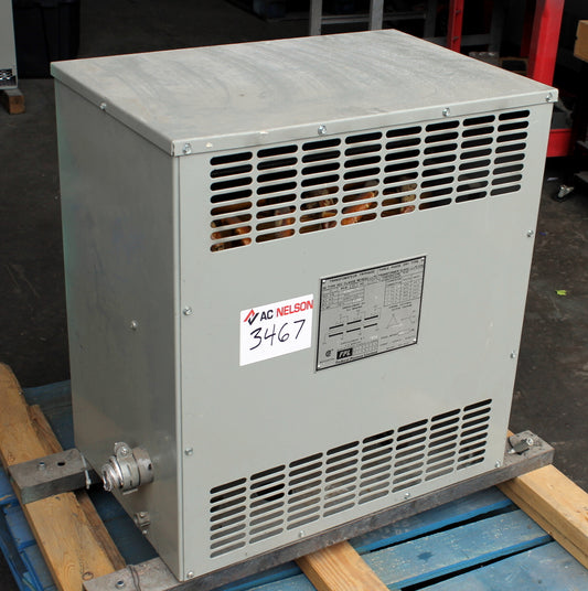 75 kVA FPE Reconditioned Transformer 600-120/208V Cat No 51507-7 SKU 3467