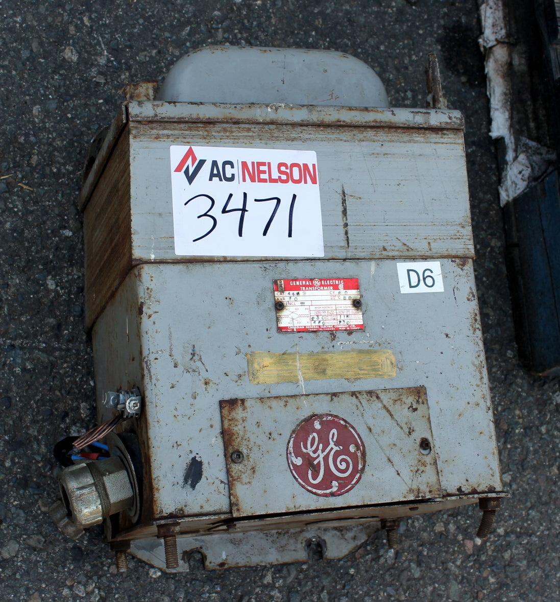 10 kVA GE Reconditioned Transformer 480/240-120/240V Cat No CAT4419 SKU 3471
