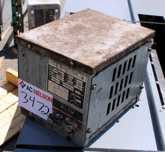 3 kVA Rex Reconditioned Transformer 600-480V Cat No R3JH SKU 3472
