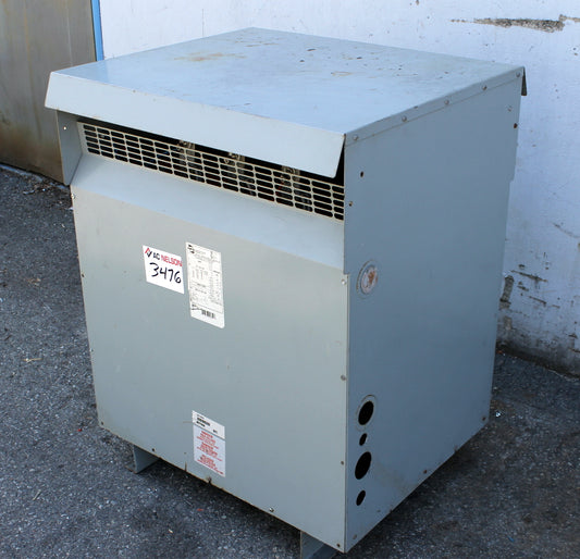 225 kVA HPS Reconditioned Transformer 480-120/208V Cat No NMK225KB SKU 3476